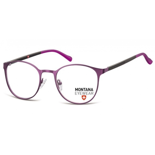 Okrągłe Okulary Oprawki optyczne pod korekcję MM607F purpurowe